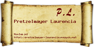 Pretzelmayer Laurencia névjegykártya
